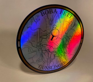 Boba Fett Gunslinger Large 4" Holo Sticker